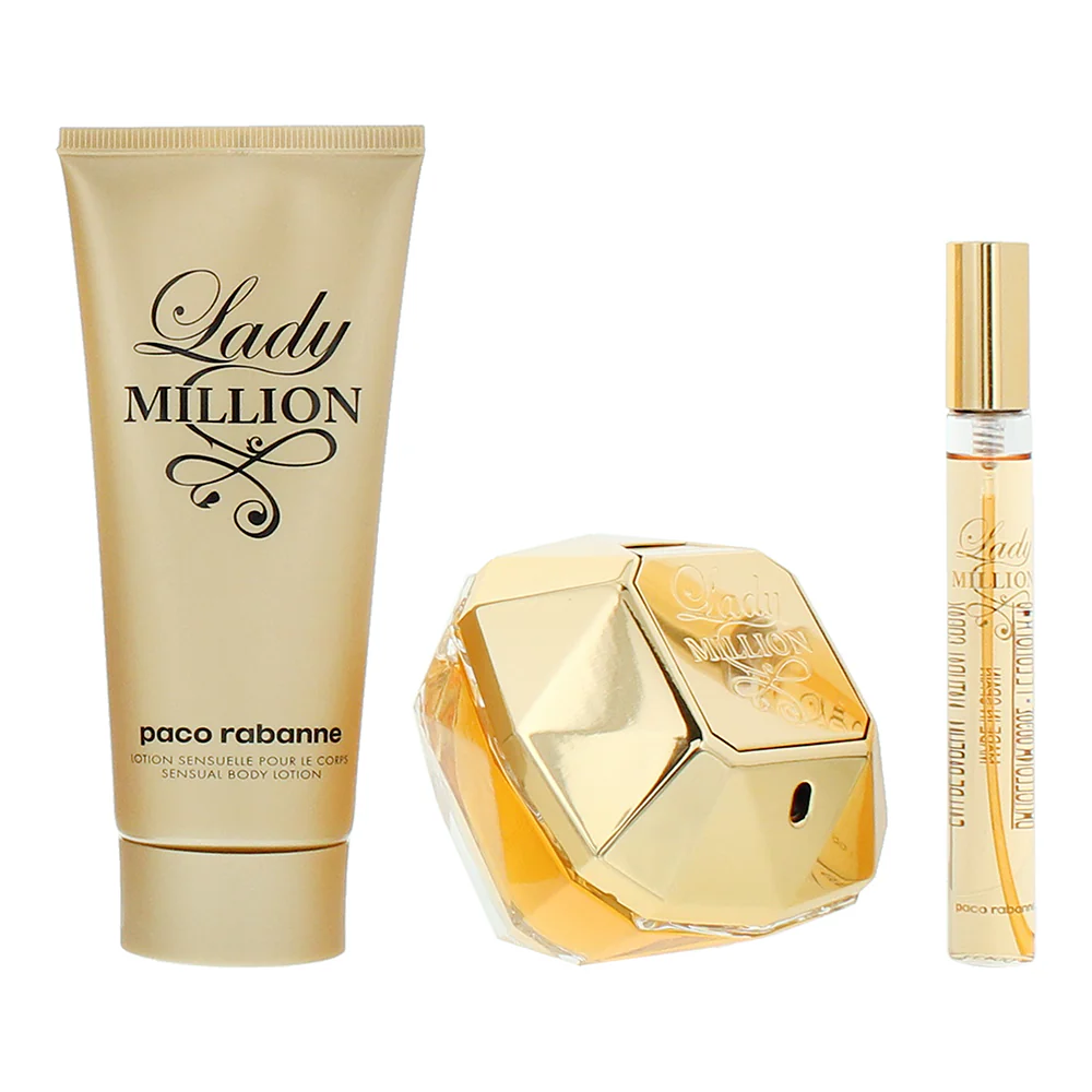 Paco Rabanne Lady Million 3 Piece Gift Set: Eau de Parfum 80ml - Eau de Parfum 1 - Image 2