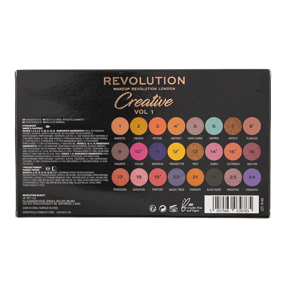 Revolution Creative Vol 1 Eye Shadow Palette 12g - Image 4