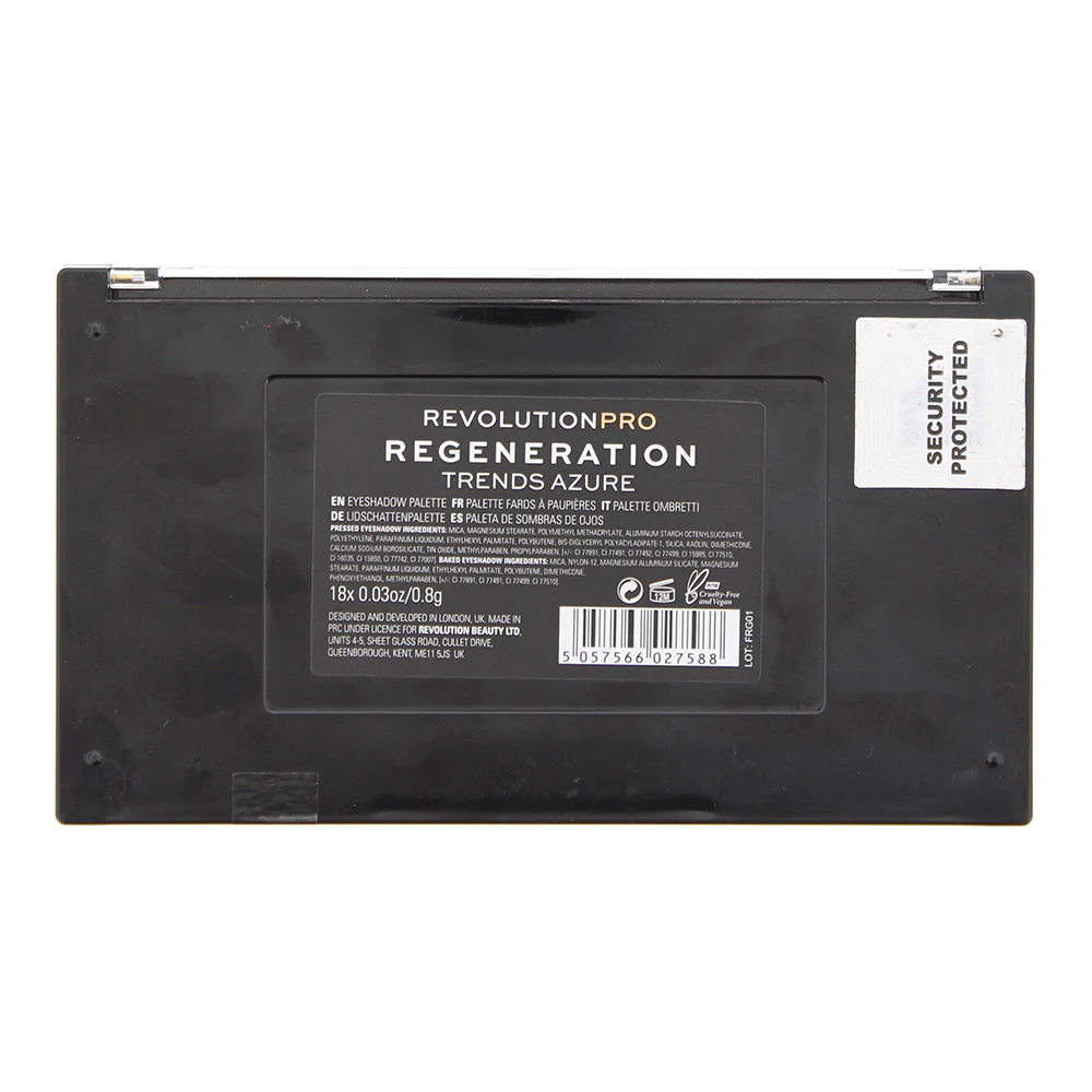 Revolution PRO Regeneration Trends Azure Eye Shadow Palette 18 x 0.8g - Image 2