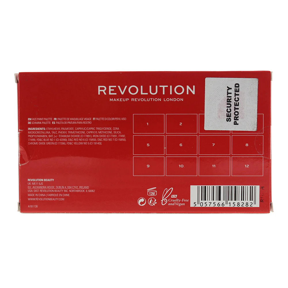 Revolution SFX Face Paint Palette 12 x 1g - Image 4