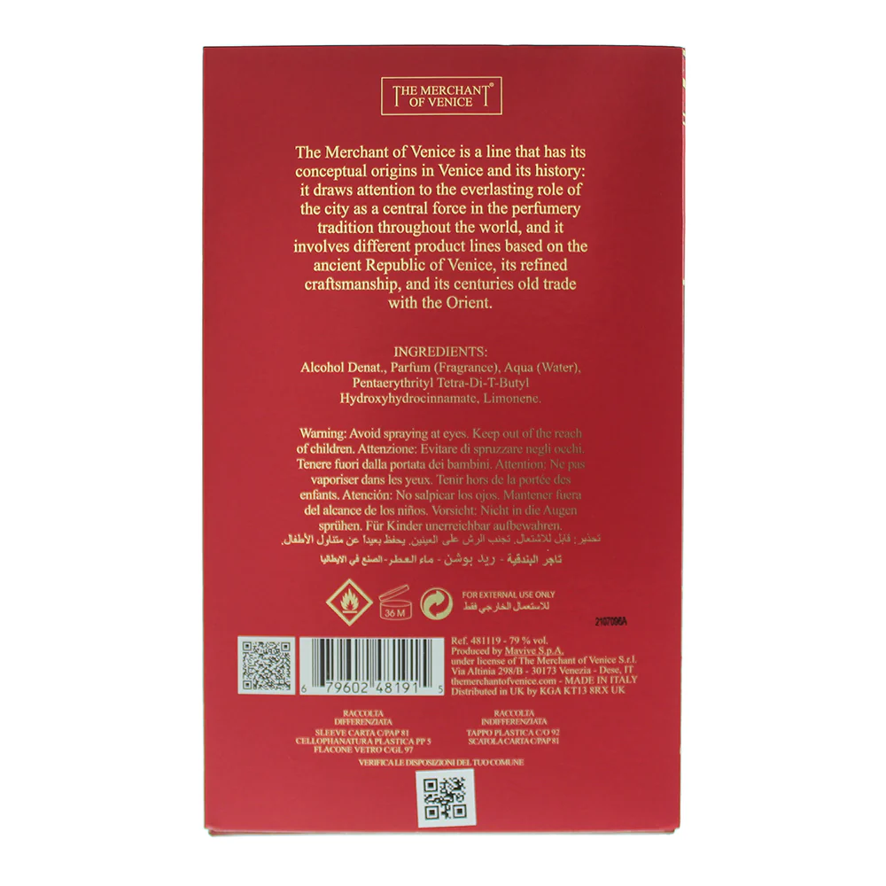 The Merchant Of Venice Red Potion Eau De Parfum 100ml - Image 5