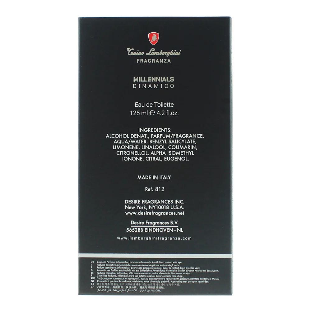 Tonino Lamborghini Millennials Dinamico Eau De Toilette 125ml - Image 5