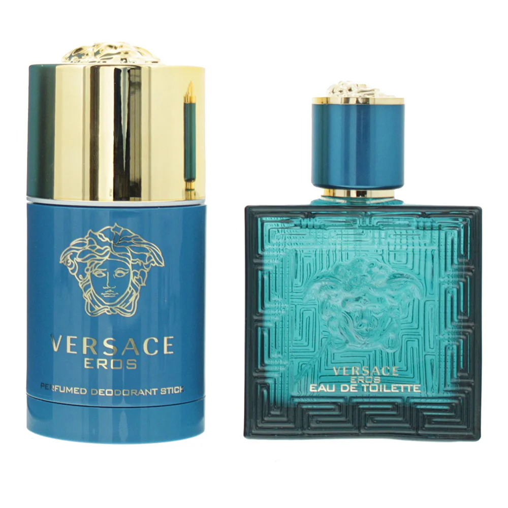Versace Eros 2 Piece Gift Set:  Eau De Toilette 50ml - Deodorant Stick 75ml - Image 2
